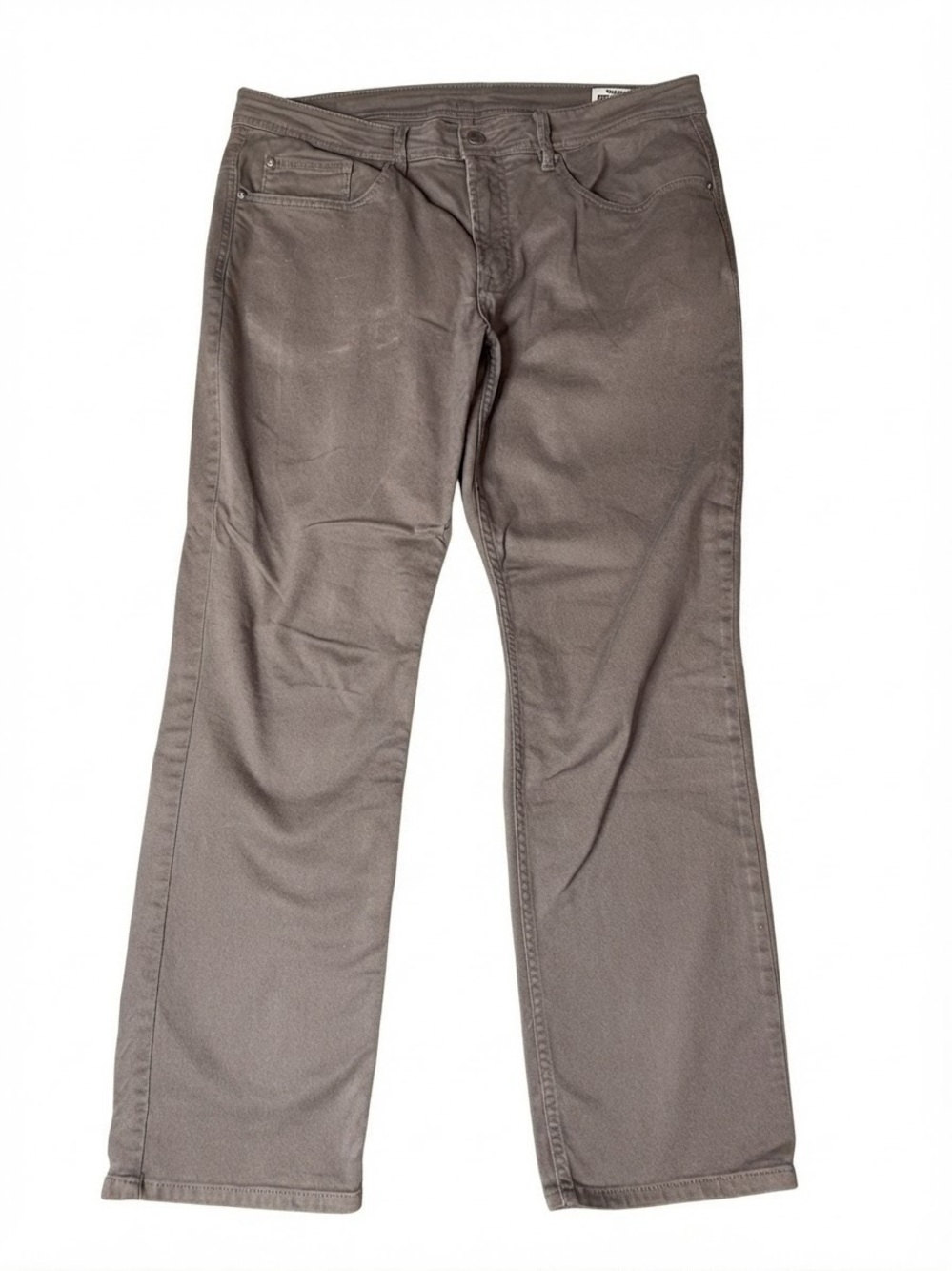 Buffalo David Bitton Sarcher Slim Fit Straight Leg Pants Grey 36x30